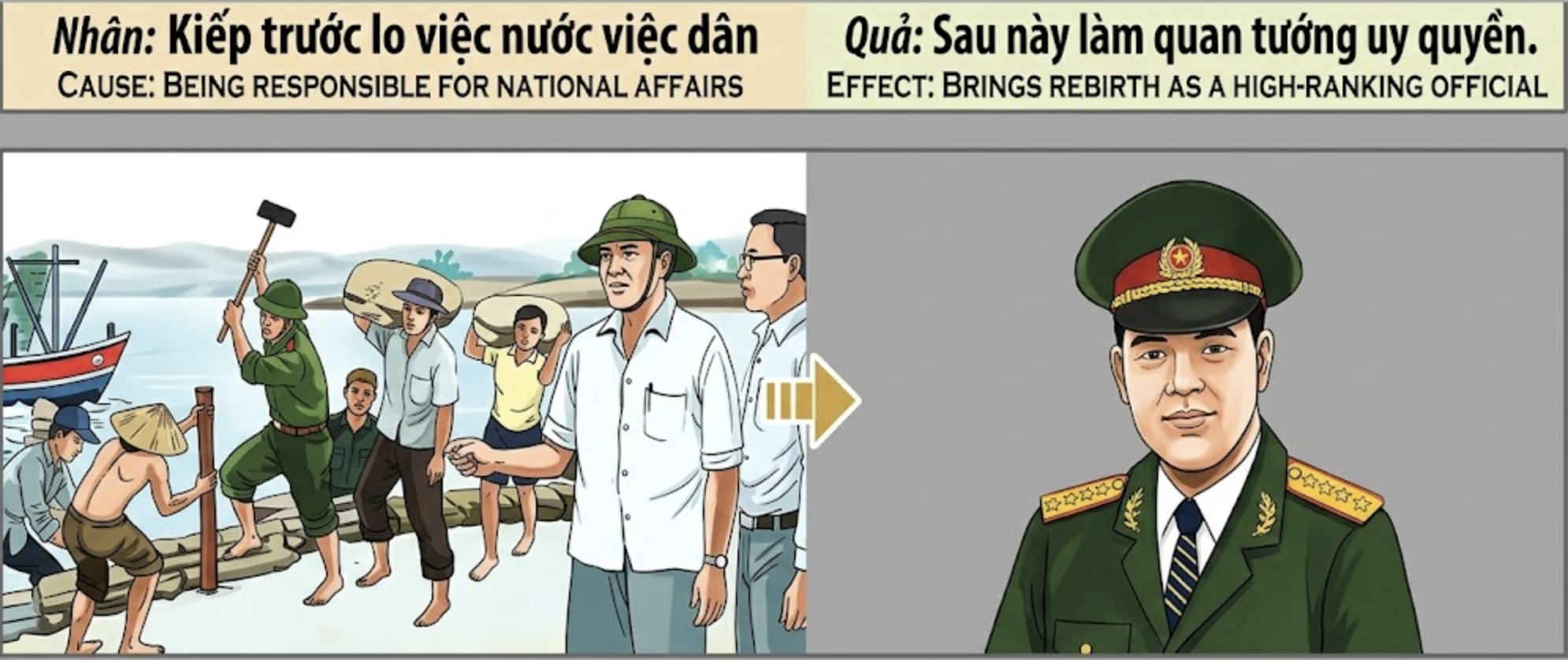 Tranh Nhân Quả Original