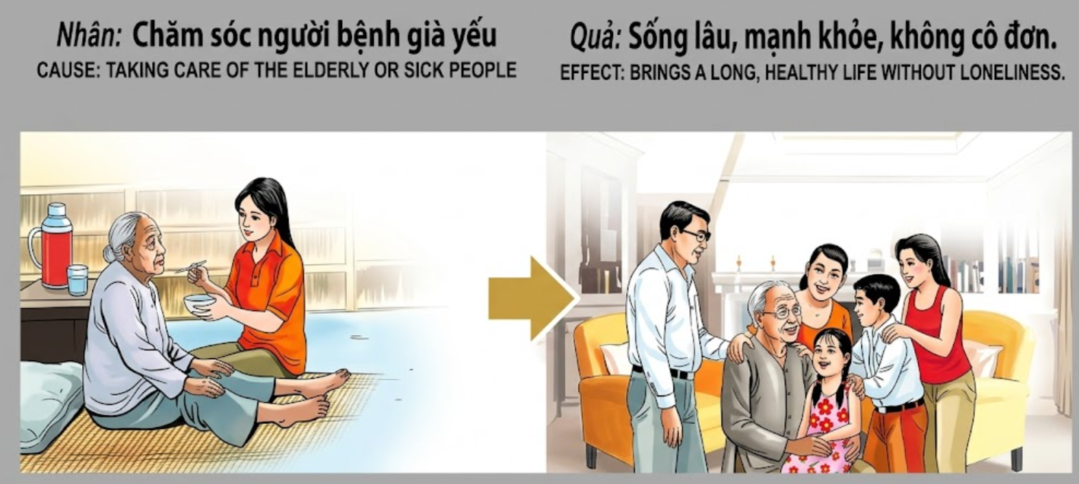 Tranh Nhân Quả Original