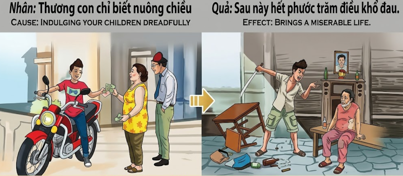 Tranh Nhân Quả Original