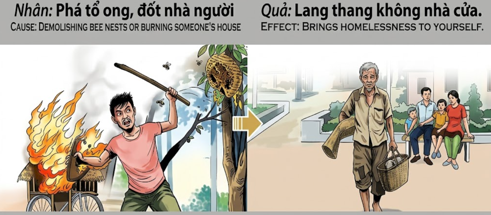 Tranh Nhân Quả Original