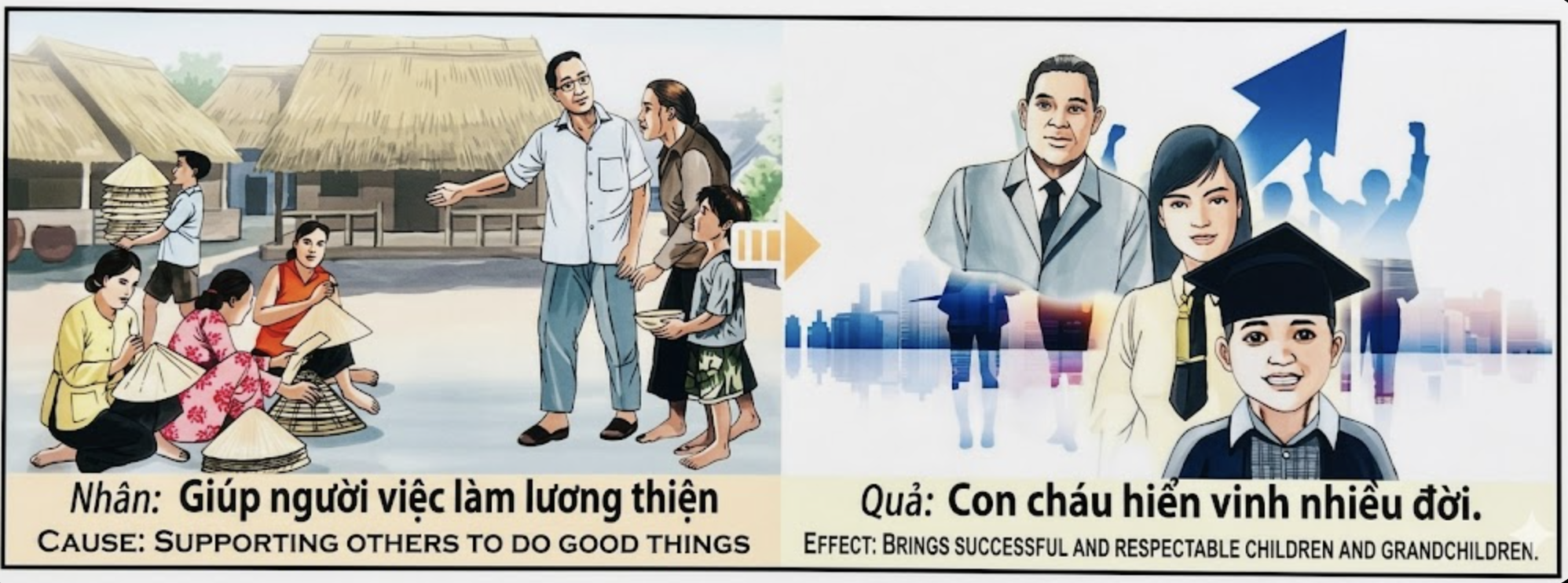Tranh Nhân Quả Original