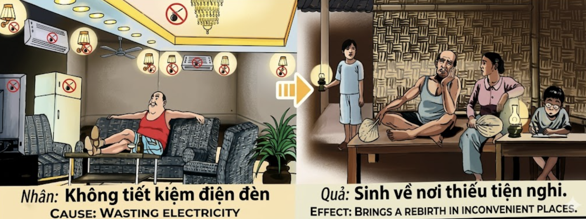 Tranh Nhân Quả Original