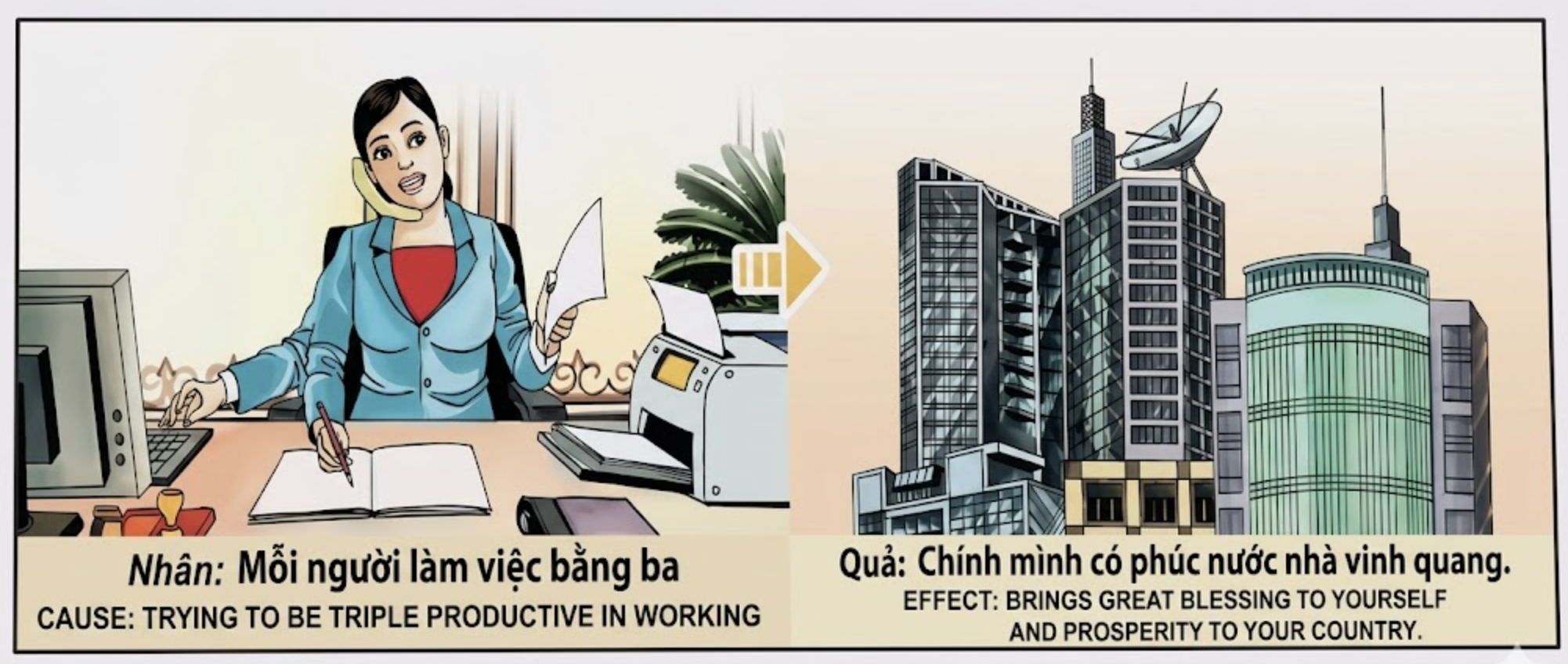 Tranh Nhân Quả Original
