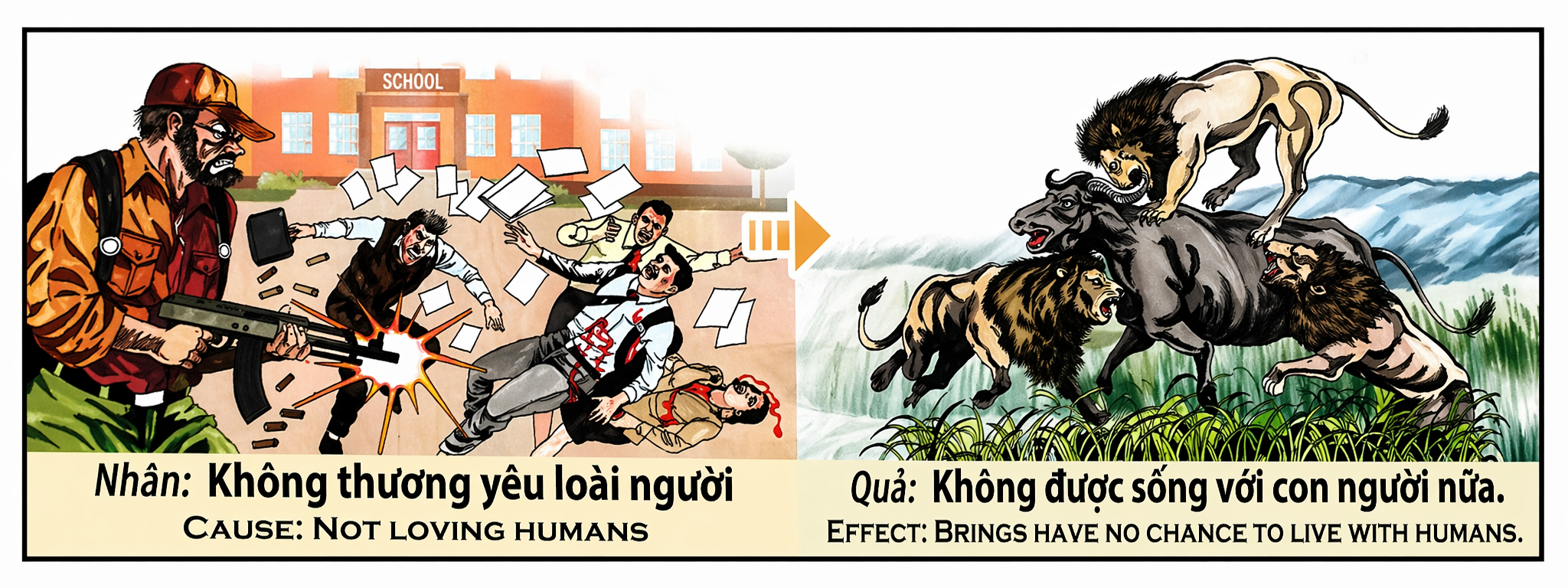 Tranh Nhân Quả Original