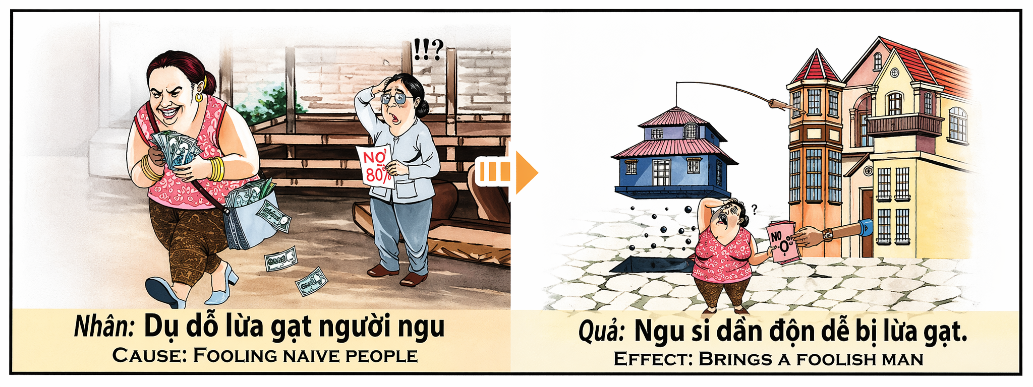 Tranh Nhân Quả Original