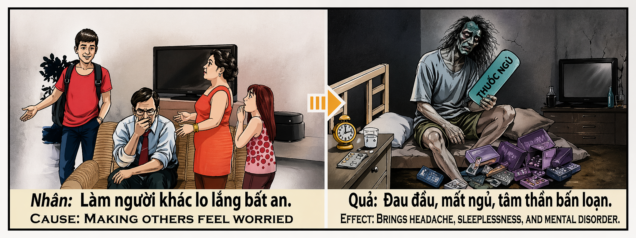 Tranh Nhân Quả Original