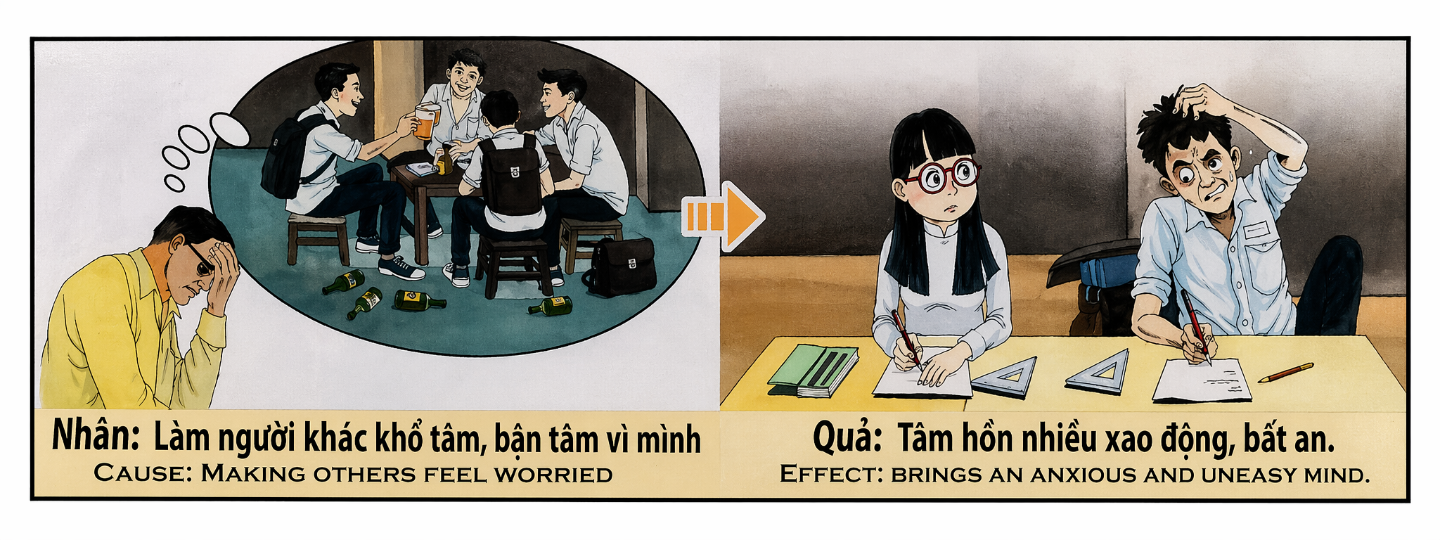 Tranh Nhân Quả Original
