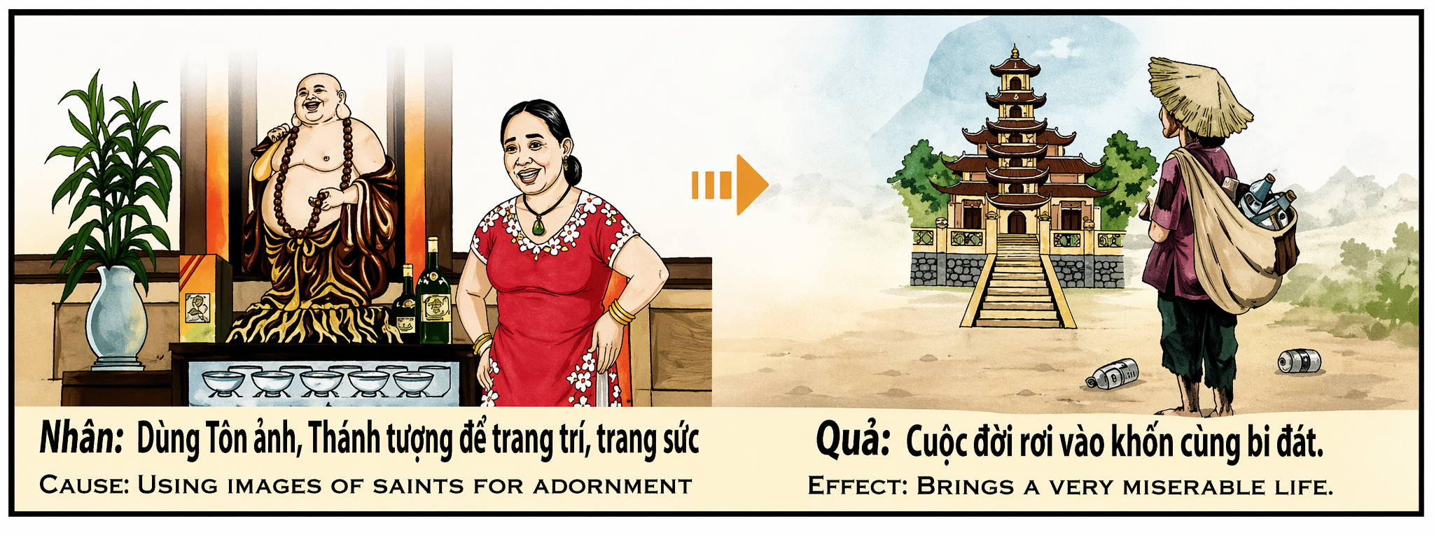 Tranh Nhân Quả Original