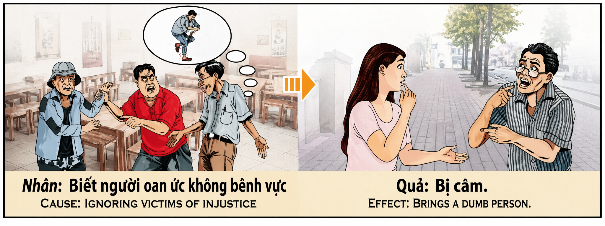 Tranh Nhân Quả Original