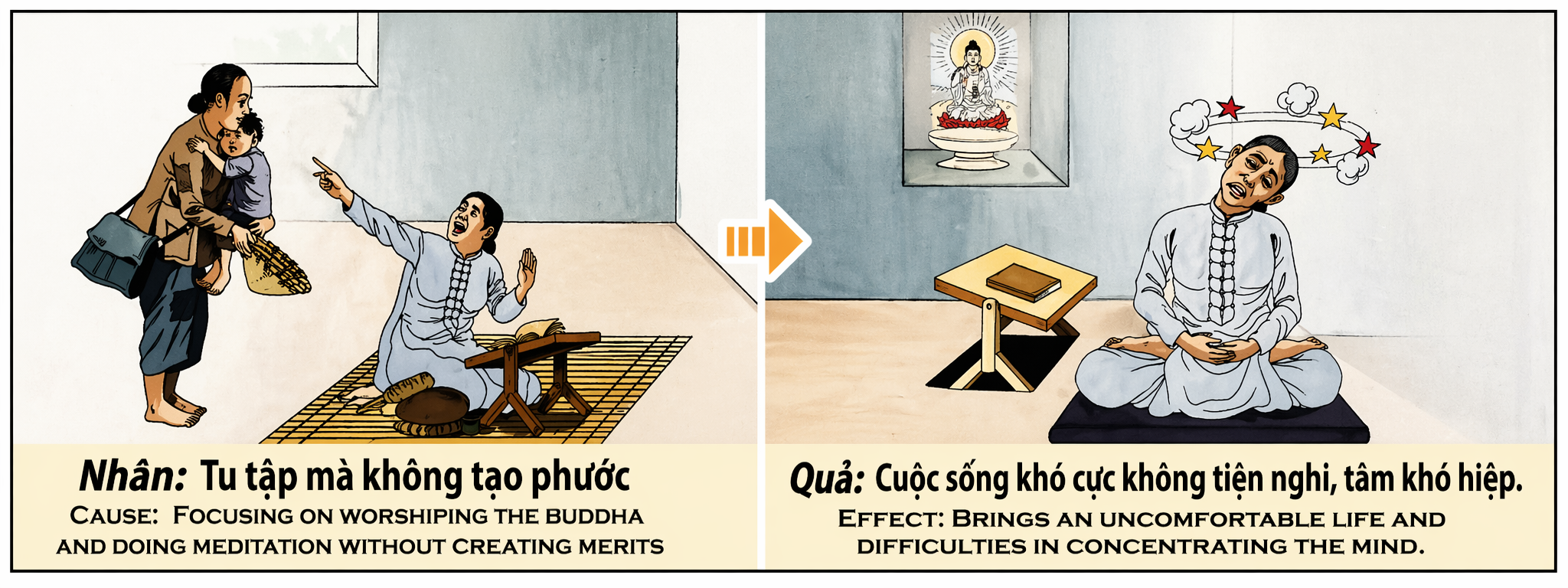 Tranh Nhân Quả Original