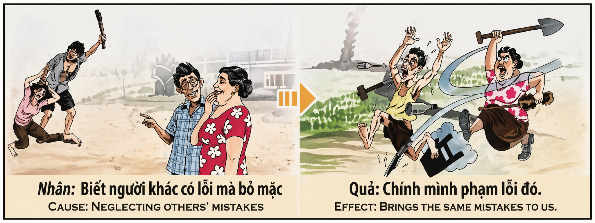 Tranh Nhân Quả Original