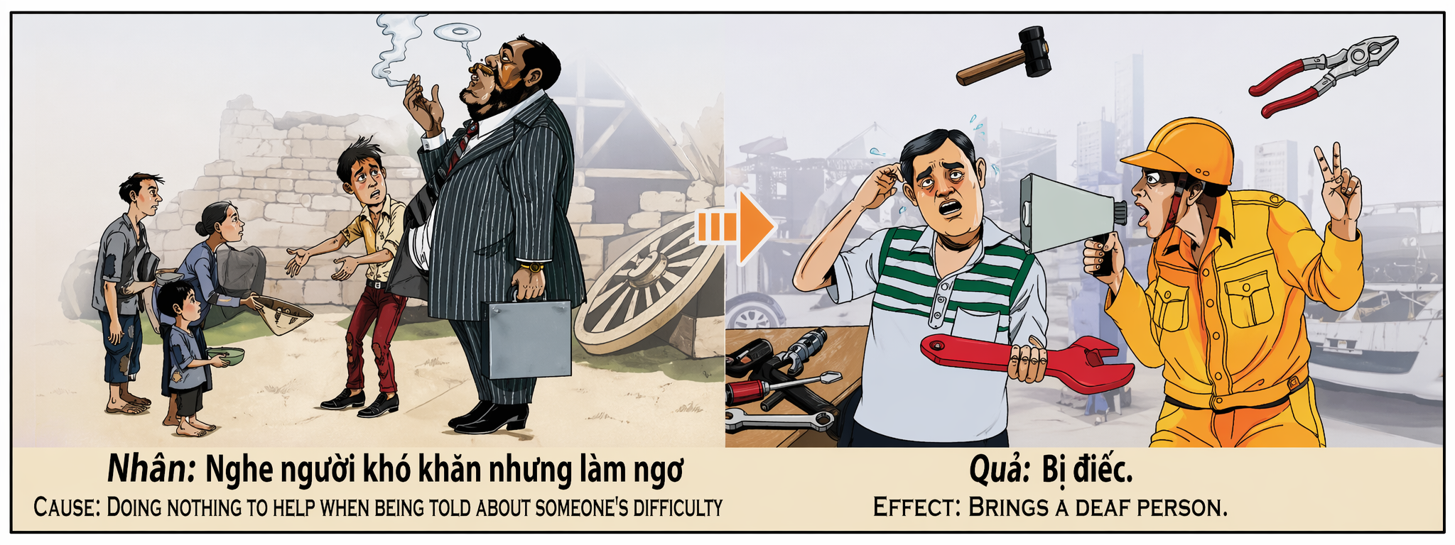 Tranh Nhân Quả Original