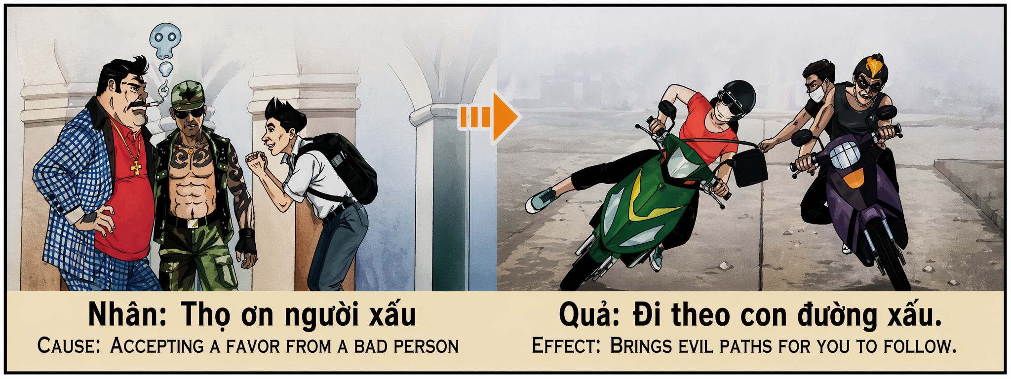 Tranh Nhân Quả Original
