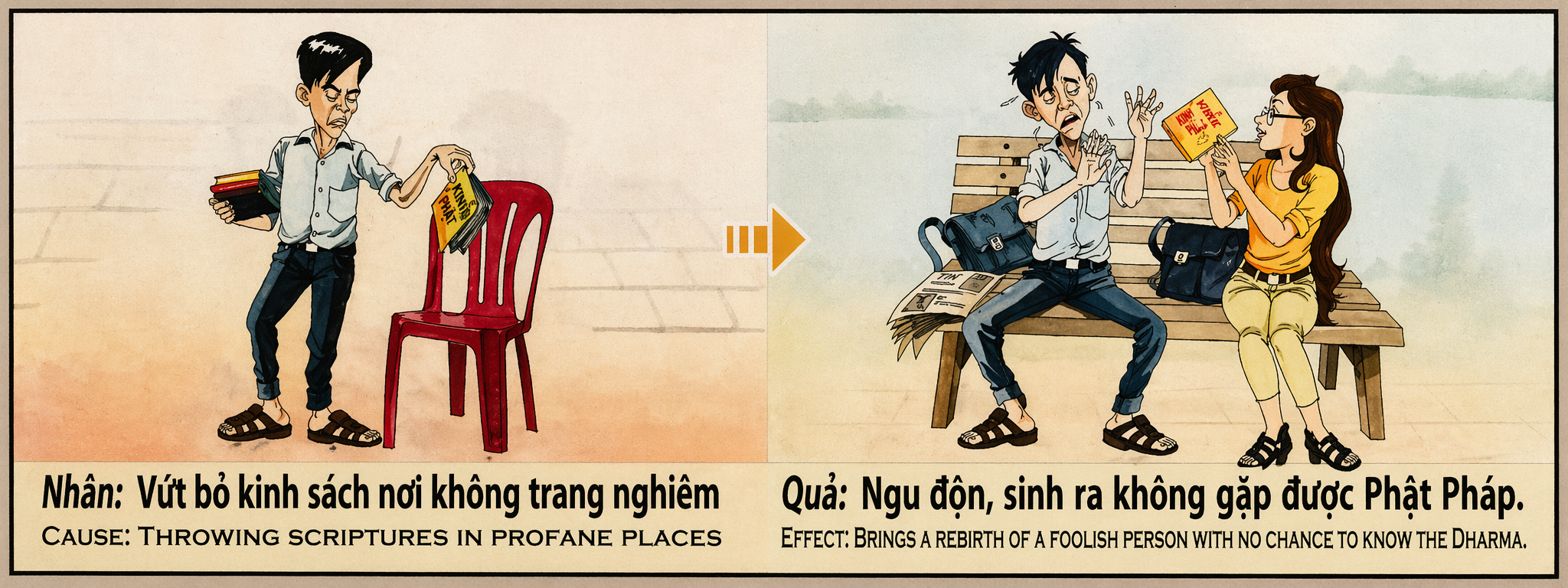 Tranh Nhân Quả Original