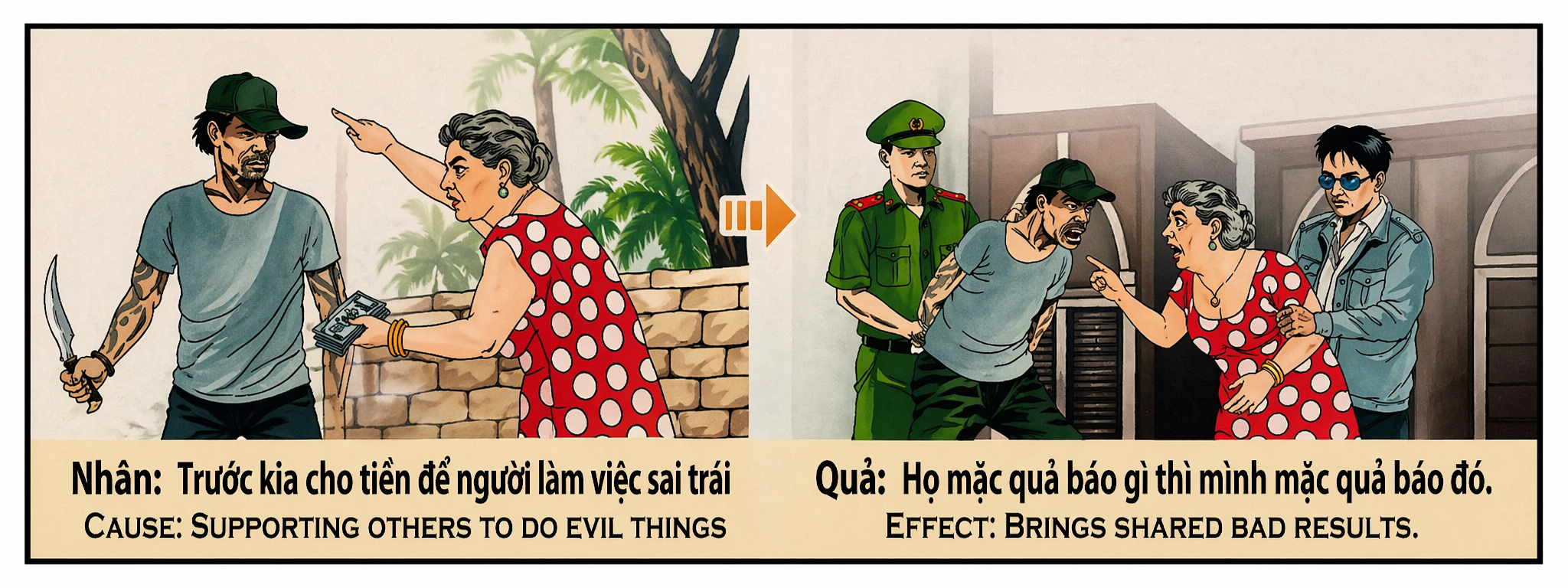 Tranh Nhân Quả Original