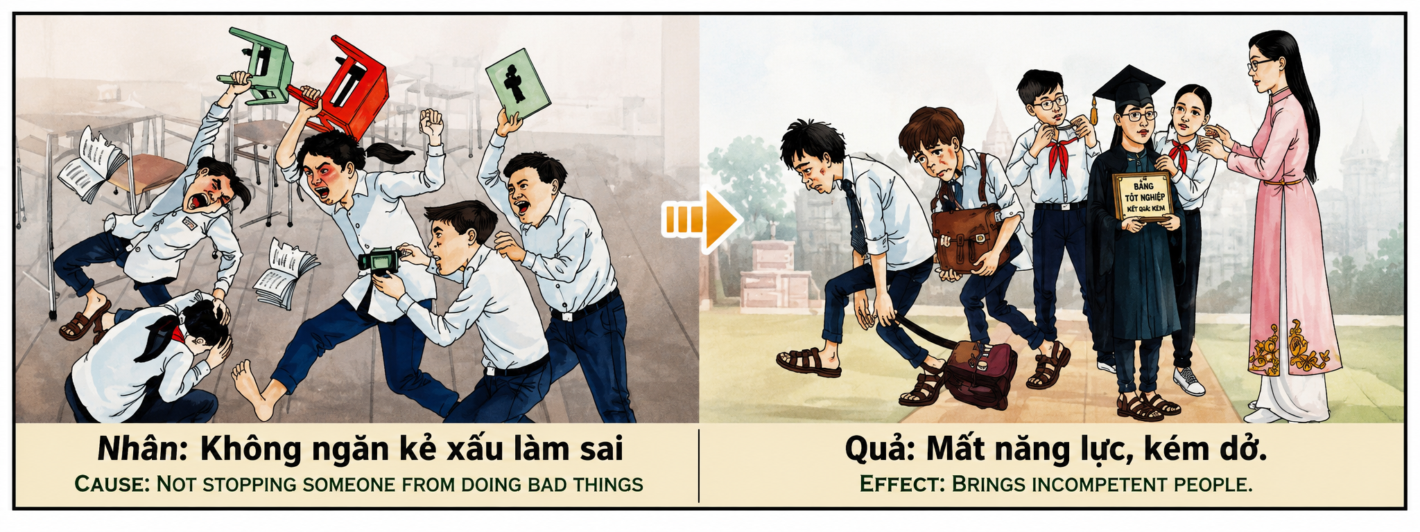 Tranh Nhân Quả Original