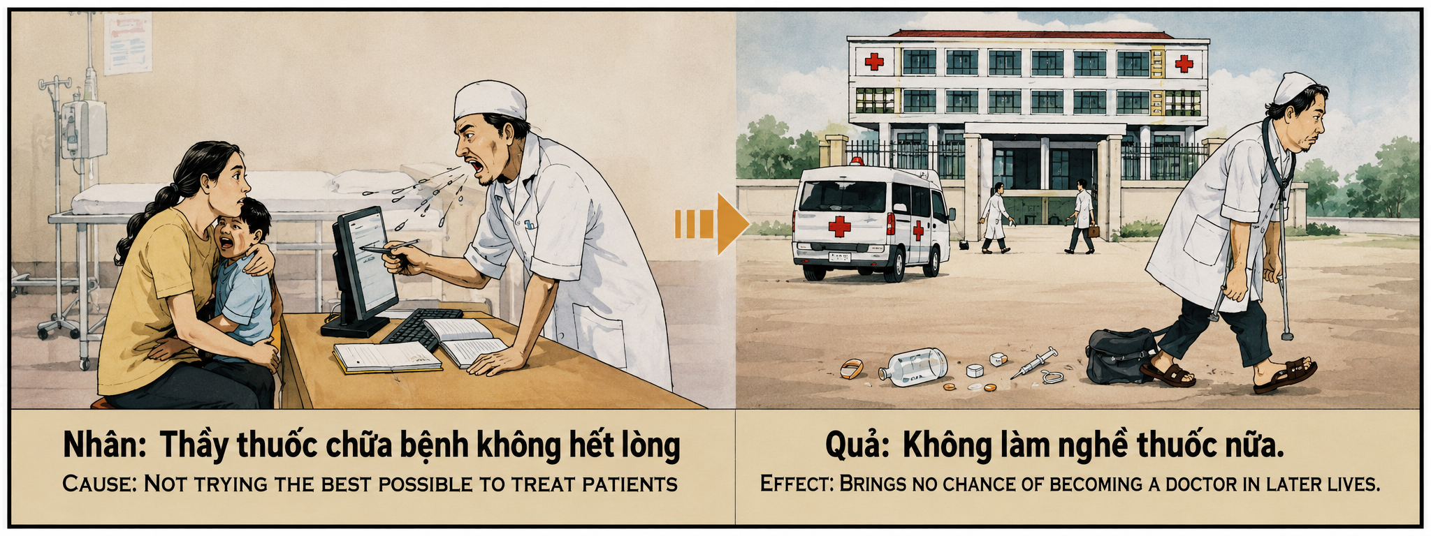 Tranh Nhân Quả Original